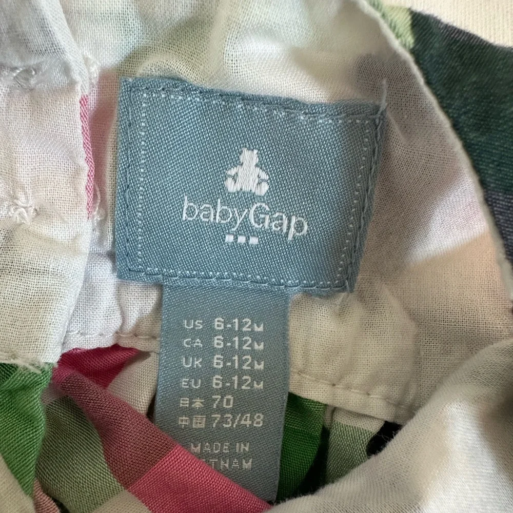 GAP Multicolor Plaid Diaper Cover Set